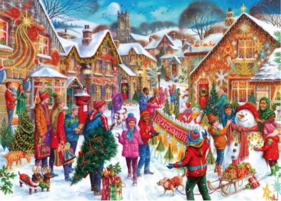 Gibsons Christmas Limited Edition - Light Up The Night Puzzel (1000 Stukjes) 4 Gibsons Christmas Limited Edition - Light Up The Night Puzzel (1000 Stukjes) - Afbeelding 2