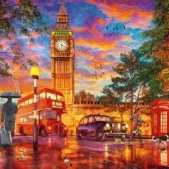 Ravensburger Puzzel 1000 Stukjes Zonsondergang Op Parliament Square, Londen -Exporteren puzzels winkel 550x393 53