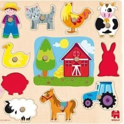 Goula Vormenpuzzel Boerderij Junior Hout 12 Stukjes -Exporteren puzzels winkel 550x393 77