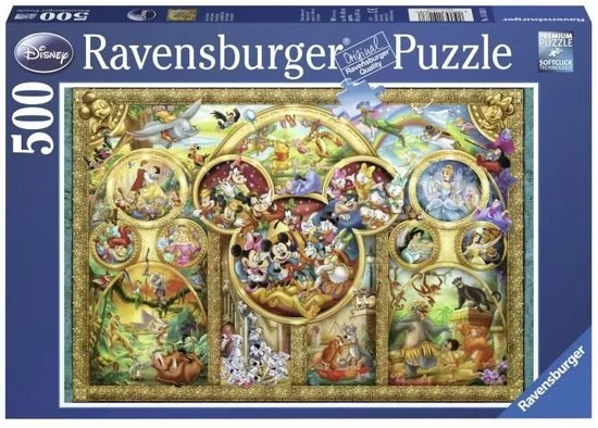 Ravensburger Puzzel Most Famous Disney Characters - Legpuzzel - 500 Stukjes 9 Ravensburger Puzzel Most Famous Disney Characters - Legpuzzel - 500 Stukjes - Afbeelding 7