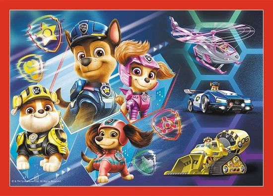 Trefl Paw Patrol 4-in-1 Puzzel - 35/48/54/70 Stukjes 5 Trefl Paw Patrol 4-in-1 Puzzel - 35/48/54/70 Stukjes - Afbeelding 3