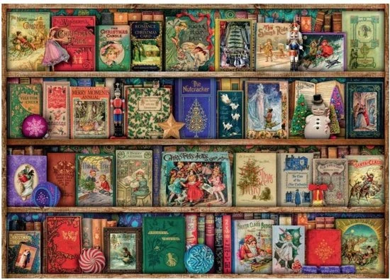Ravensburger Puzzel The Christmas Library - Legpuzzel - 1000 Stukjes 5 Ravensburger Puzzel The Christmas Library - Legpuzzel - 1000 Stukjes - Afbeelding 3