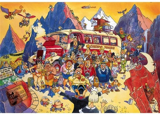 Wasgij Retro Original 5 Last-minute Boeking! Puzzel - 1000 Stukjes 6 Wasgij Retro Original 5 Last-minute Boeking! Puzzel - 1000 Stukjes - Afbeelding 4