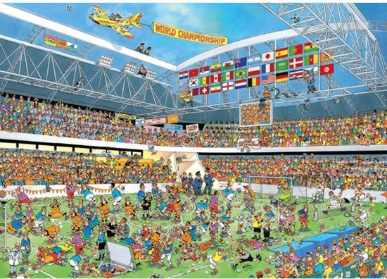 Jumbo Jan Van Haasteren Puzzel Voetbalkampioenen 1000 Stukjes 4 Jumbo Jan Van Haasteren Puzzel Voetbalkampioenen 1000 Stukjes - Afbeelding 2