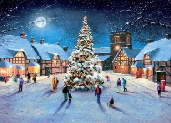 F2Winter Kerstpuzzel 1000 Stukjes, Christmas Village, Legpuzzel Kerst, Kerstmis, Winter, Puzzel 4 F2Winter Kerstpuzzel 1000 Stukjes, Christmas Village, Legpuzzel Kerst, Kerstmis, Winter, Puzzel - Afbeelding 2