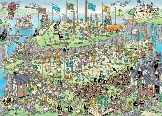 Jan Van Haasteren Highland Games Puzzel - 1000 Stukjes 5 Jan Van Haasteren Highland Games Puzzel - 1000 Stukjes - Afbeelding 3