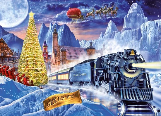 King Legpuzzel Polar Express 1000 Stukjes 4 King Legpuzzel Polar Express 1000 Stukjes - Afbeelding 2