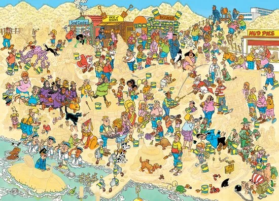 Jan Van Haasteren Zandsculpturen - Legpuzzel 2000 Stukjes 5 Jan Van Haasteren Zandsculpturen - Legpuzzel 2000 Stukjes - Afbeelding 3