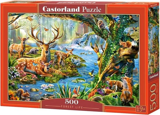 Castorland Legpuzzel Forest Life 500 Stukjes 3 Castorland Legpuzzel Forest Life 500 Stukjes
