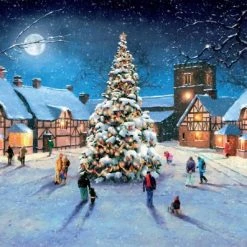 King Puzzel 1000 Stukjes (68 X 49 Cm) - Christmas Village - Legpuzzel Kerst / Winter -Exporteren puzzels winkel 550x397 31