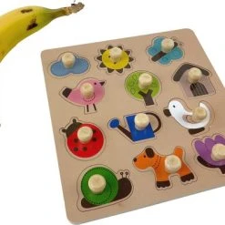 Pucts Houten Puzzel Kinderen - Tuin - Dieren - Planten -Exporteren puzzels winkel 550x397 8