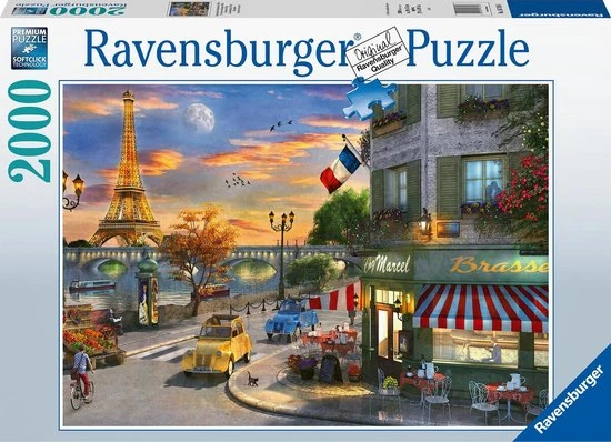 Ravensburger Puzzel 2.000 Stukjes Romantische Avond In Parijs 3 Ravensburger Puzzel 2.000 Stukjes Romantische Avond In Parijs