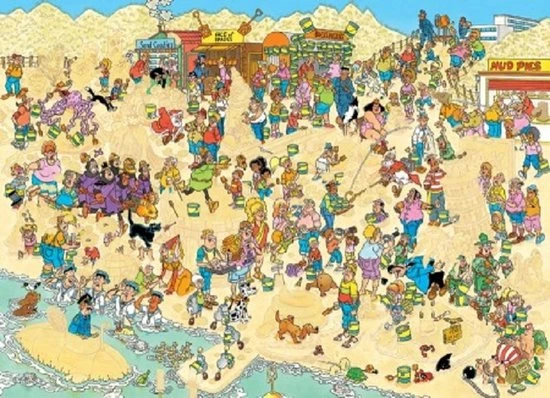 Jan Van Haasteren Zandsculpturen - Legpuzzel 2000 Stukjes 3 Jan Van Haasteren Zandsculpturen - Legpuzzel 2000 Stukjes