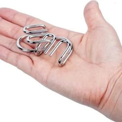 ICollection Metalen IQ Puzzels - 8 Stuks - Breinbrekers - Type 1/Blauw - Schoencadeau -Exporteren puzzels winkel 550x399 14