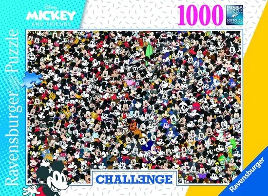 Ravensburger Puzzel Challenge Mickey - Legpuzzel - 1000 Stukjes 5 Ravensburger Puzzel Challenge Mickey - Legpuzzel - 1000 Stukjes - Afbeelding 3