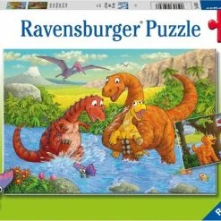 Ravensburger Puzzel Vrolijke Dino's - 2x24 Stukjes - Kinderpuzzel