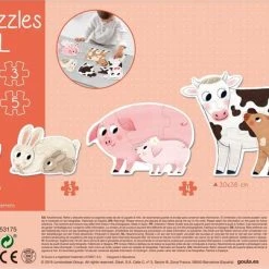 Goula 4 XXL Vormpuzzels Dieren Mama's En Baby's - 2+3+4+5 Stukjes -Exporteren puzzels winkel 550x402 4