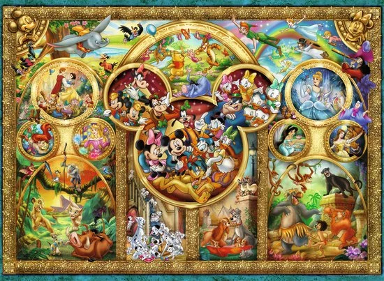 Ravensburger Puzzel Most Famous Disney Characters - Legpuzzel - 500 Stukjes 3 Ravensburger Puzzel Most Famous Disney Characters - Legpuzzel - 500 Stukjes
