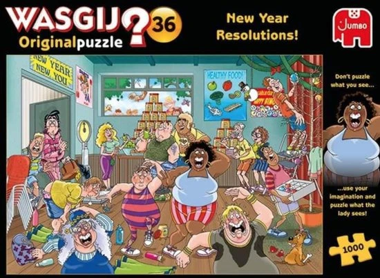 Wasgij Original 36 Goede Voornemens! Puzzel - 1000 Stukjes 13 Wasgij Original 36 Goede Voornemens! Puzzel - 1000 Stukjes - Afbeelding 11