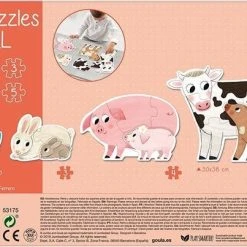 Goula 4 XXL Vormpuzzels Dieren Mama's En Baby's - 2+3+4+5 Stukjes -Exporteren puzzels winkel 550x403 27