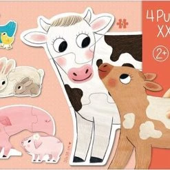 Goula 4 XXL Vormpuzzels Dieren Mama's En Baby's - 2+3+4+5 Stukjes -Exporteren puzzels winkel 550x403 28