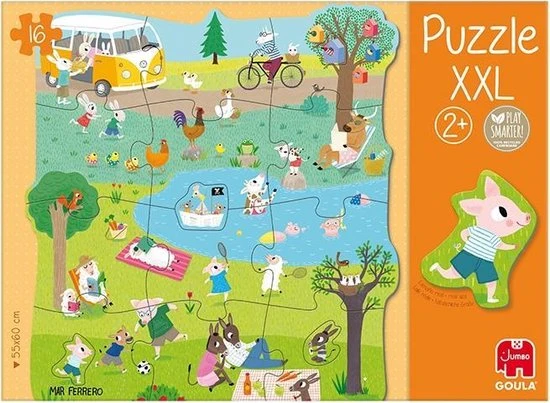 Goula XXL Legpuzzel - Naar Buiten - 16 Stukjes 7 Goula XXL Legpuzzel - Naar Buiten - 16 Stukjes - Afbeelding 5