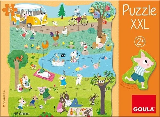 Goula XXL Legpuzzel - Naar Buiten - 16 Stukjes 13 Goula XXL Legpuzzel - Naar Buiten - 16 Stukjes - Afbeelding 11