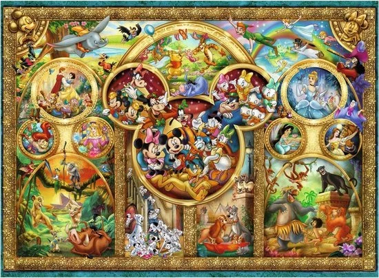 Ravensburger Puzzel Most Famous Disney Characters - Legpuzzel - 500 Stukjes 5 Ravensburger Puzzel Most Famous Disney Characters - Legpuzzel - 500 Stukjes - Afbeelding 3