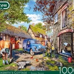 Falcon Puzzel The Blacksmith's Cottage - Legpuzzel - 1000 Stukjes -Exporteren puzzels winkel 550x404 26