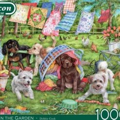 Falcon De Luxe Puppies In The Garden 1000 Stukjes - Legpuzzel Voor Volwassenen -Exporteren puzzels winkel 550x405 42