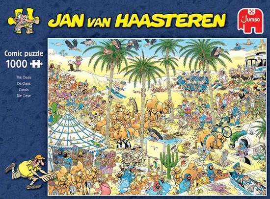 Jan Van Haasteren De Oase Puzzel - 1000 Stukjes 6 Jan Van Haasteren De Oase Puzzel - 1000 Stukjes - Afbeelding 4
