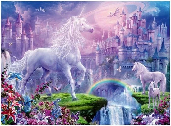 Ravensburger Puzzel Koninkrijk Van De Eenhoorns (glitter) - Legpuzzel - 100 Stukjes 4 Ravensburger Puzzel Koninkrijk Van De Eenhoorns (glitter) - Legpuzzel - 100 Stukjes - Afbeelding 2