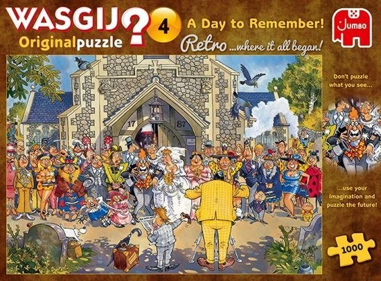 Wasgij Retro Original 4 Een Dag Om Nooit Te Vergeten! Puzzel - 1000 Stukjes 12 Wasgij Retro Original 4 Een Dag Om Nooit Te Vergeten! Puzzel - 1000 Stukjes - Afbeelding 10