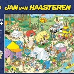 Jan Van Haasteren Kamperen In Het Bos Puzzel - 2000 Stukjes -Exporteren puzzels winkel 550x406 46