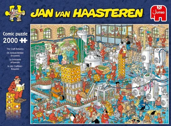 Jan Van Haasteren De Ambachtelijke Brouwerij Puzzel - 2000 Stukjes 6 Jan Van Haasteren De Ambachtelijke Brouwerij Puzzel - 2000 Stukjes - Afbeelding 4