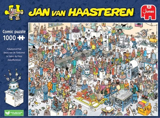 Jan Van Haasteren Beurs Van De Toekomst 1000 Stukjes - Legpuzzel 6 Jan Van Haasteren Beurs Van De Toekomst 1000 Stukjes - Legpuzzel - Afbeelding 4