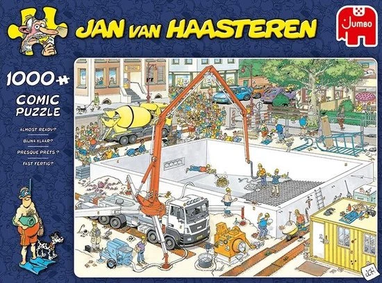Jan Van Haasteren Bijna Klaar Puzzel - 1000 Stukjes 7 Jan Van Haasteren Bijna Klaar Puzzel - 1000 Stukjes - Afbeelding 5