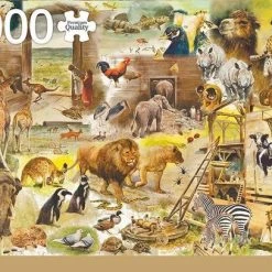 Jumbo Premium Collection Puzzel Rien Poortvliet: Building Noah's Ark - Legpuzzel - 1000 Stukjes -Exporteren puzzels winkel 550x407 42