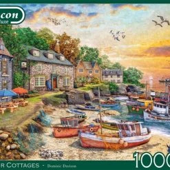 Falcon Puzzel Harbour Cottages - Legpuzzel - 1000 Stukjes -Exporteren puzzels winkel 550x407 45