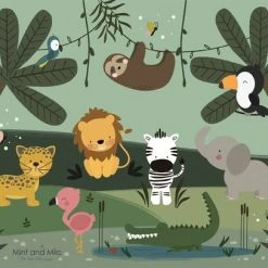 Mint And Milo Houten Dieren Puzzel - HOUTEN DIERENPUZZEL JUNGLE - HOUTEN VORMENPUZZEL Met Dieren - HOUTEN PUZZEL Met Dieren - Educatief Houten Speelgoed Vanaf 2 Jaar - MET EEN GRATIS ABC POSTER KAART ERBIJ -Exporteren puzzels winkel 550x407 56