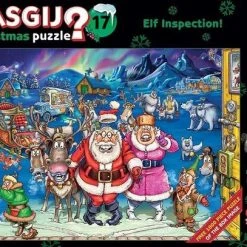 Wasgij Christmas 17 Elfinspectie Puzzel - 2x1000 Stukjes -Exporteren puzzels winkel 550x407 6