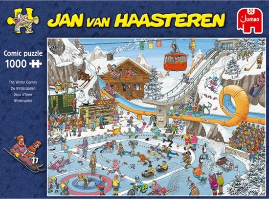 Jan Van Haasteren De Winterspelen Puzzel - 1000 Stukjes 9 Jan Van Haasteren De Winterspelen Puzzel - 1000 Stukjes - Afbeelding 7