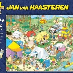 Jan Van Haasteren Kamperen In Het Bos Puzzel - 1000 Stukjes -Exporteren puzzels winkel 550x408 8