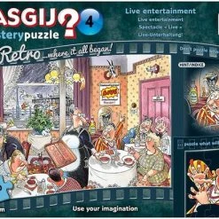 Wasgij Retro Mystery 4 Live Entertainment! Puzzel - 1000 Stukjes -Exporteren puzzels winkel 550x412 2