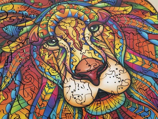 Grafix Houten Puzzel Leeuw | Unieke Puzzelstukjes In Vorm Van Dieren | 140 Puzzelstukjes | Puzzel Voor Kinderen En Volwassenen | Formaat 30 X 22.5 CM | Cadeau Voor Jong En Oud 10 Grafix Houten Puzzel Leeuw | Unieke Puzzelstukjes In Vorm Van Dieren | 140 Puzzelstukjes | Puzzel Voor Kinderen En Volwassenen | Formaat 30 X 22.5 CM | Cadeau Voor Jong En Oud - Afbeelding 8