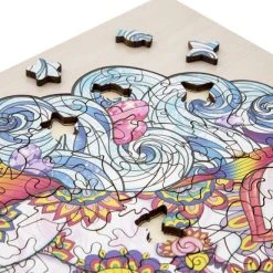 Grafix Houten Puzzel Unicorn | Unieke Puzzelstukjes In Vorm Van Fantasie Thema | 130 Puzzelstukjes | Puzzel Voor Kinderen En Volwassenen | Formaat 30 X 22.5 CM | Cadeau Voor Jong En Oud -Exporteren puzzels winkel 550x412 30
