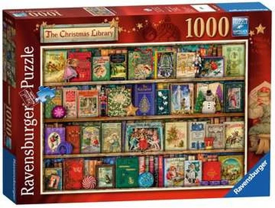 Ravensburger Puzzel The Christmas Library - Legpuzzel - 1000 Stukjes 8 Ravensburger Puzzel The Christmas Library - Legpuzzel - 1000 Stukjes - Afbeelding 6