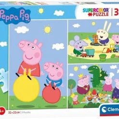 Clementoni Kinderpuzzels - Peppa Pig 3 Puzzels Van 48 Stukjes, Puzzel, 4+ Jaar - 25263 -Exporteren puzzels winkel 550x418 7