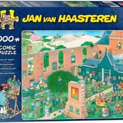 Jan Van Haasteren De Kunstmarkt Puzzel - 1000 Stukjes -Exporteren puzzels winkel 550x419 2