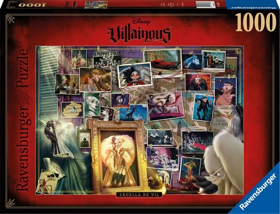 Ravensburger Puzzel Disney Villainous Cruella De Vil - Legpuzzel - 1000 Stukjes 3 Ravensburger Puzzel Disney Villainous Cruella De Vil - Legpuzzel - 1000 Stukjes